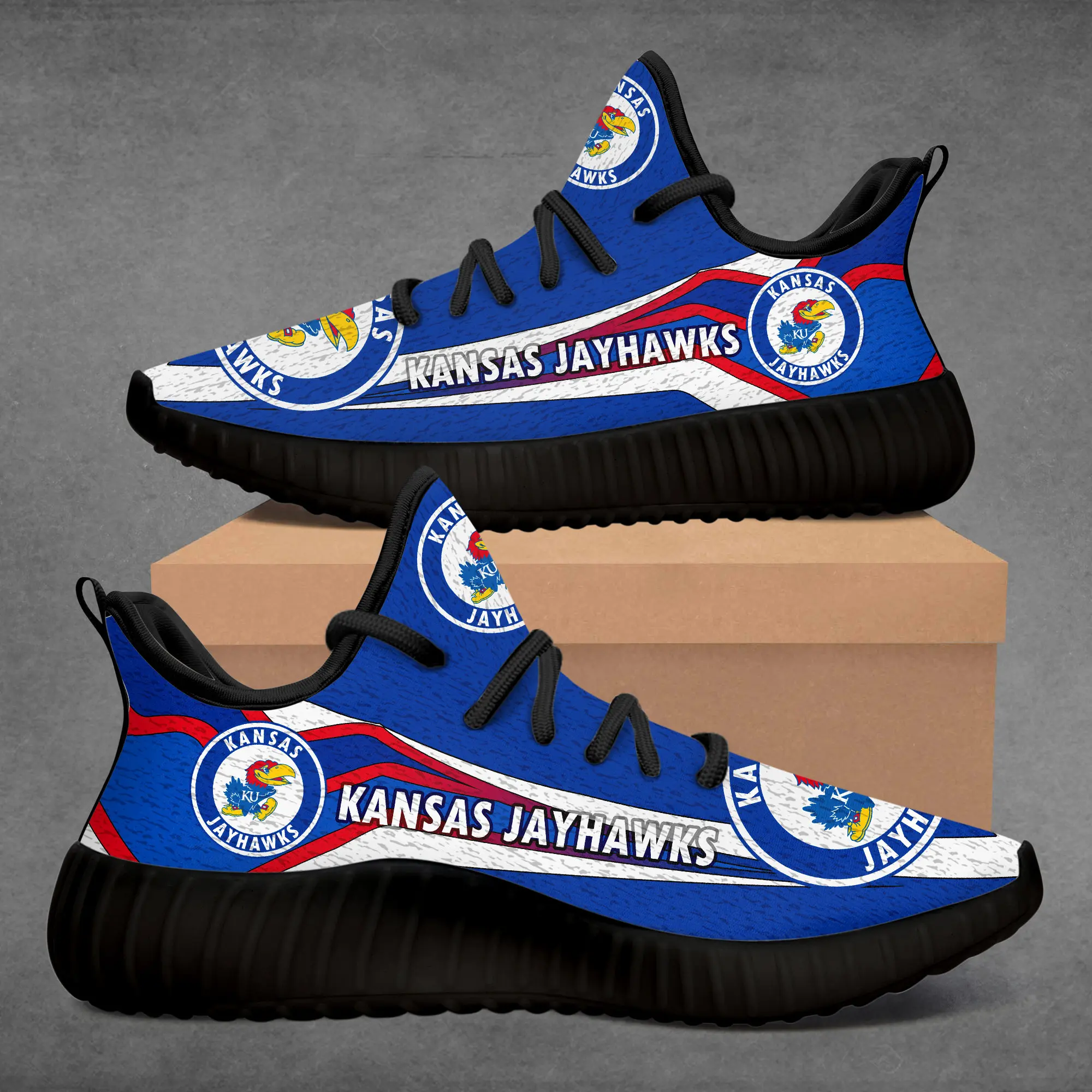 

Custom Diy KANSAS-JAYHAWKS Sports Sneakers Shoes Slip Resistant Shoes Handcrafted Shoes Loafers