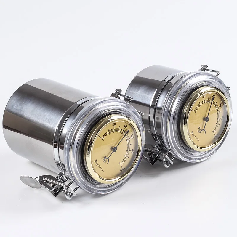 Круглая банка для табака хьюмидор сигар контейнер из нержавеющей стали