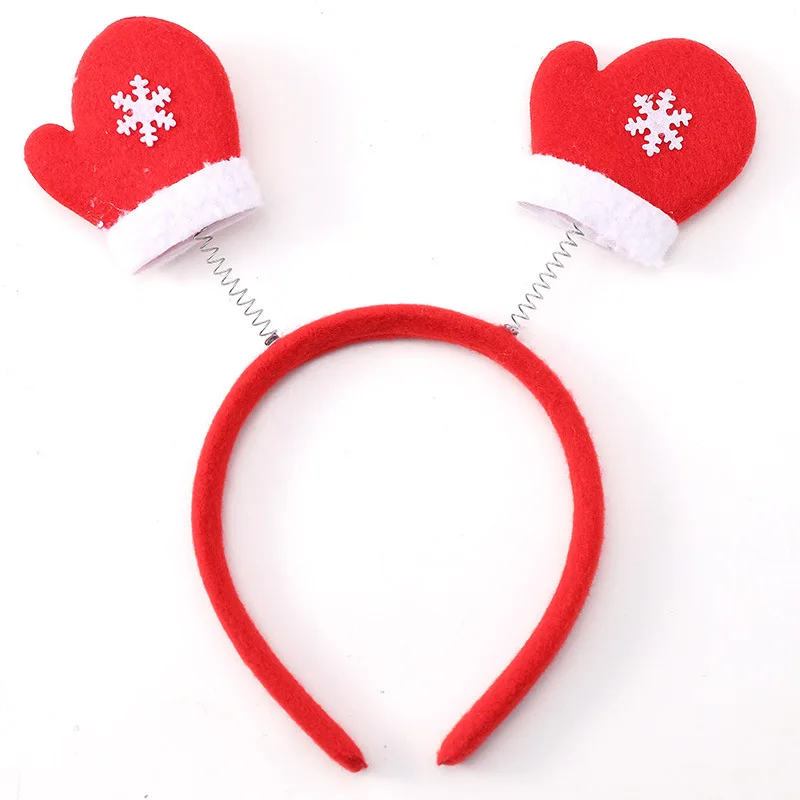 

1PC Christmas Headband Hair Clip Santa Claus Snowman Antler Headband Children's Holiday Party Ornament Hair Accessories
