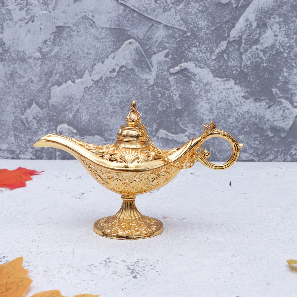 Лампа Aladdin курильница металлическая поделка антикварная подставка для желаний