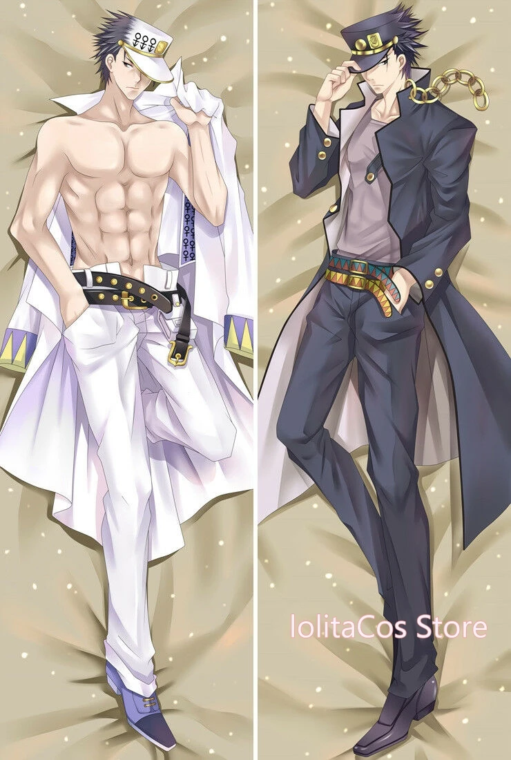 Аниме JoJos Необычные Приключения Kujo Jotaro Косплей Подушка Чехол BL обнимая тело