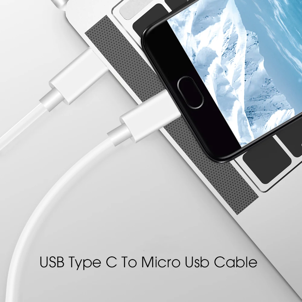 Новый кабель USB C-Micro адаптер для быстрой зарядки шнур типа C штекер-штекер 2 0 MacBook