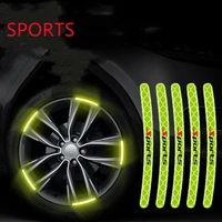 20pcs car wheel hub stickers decorative reflective stickers prism epoxy resin personalized diamond level light luminous stickers