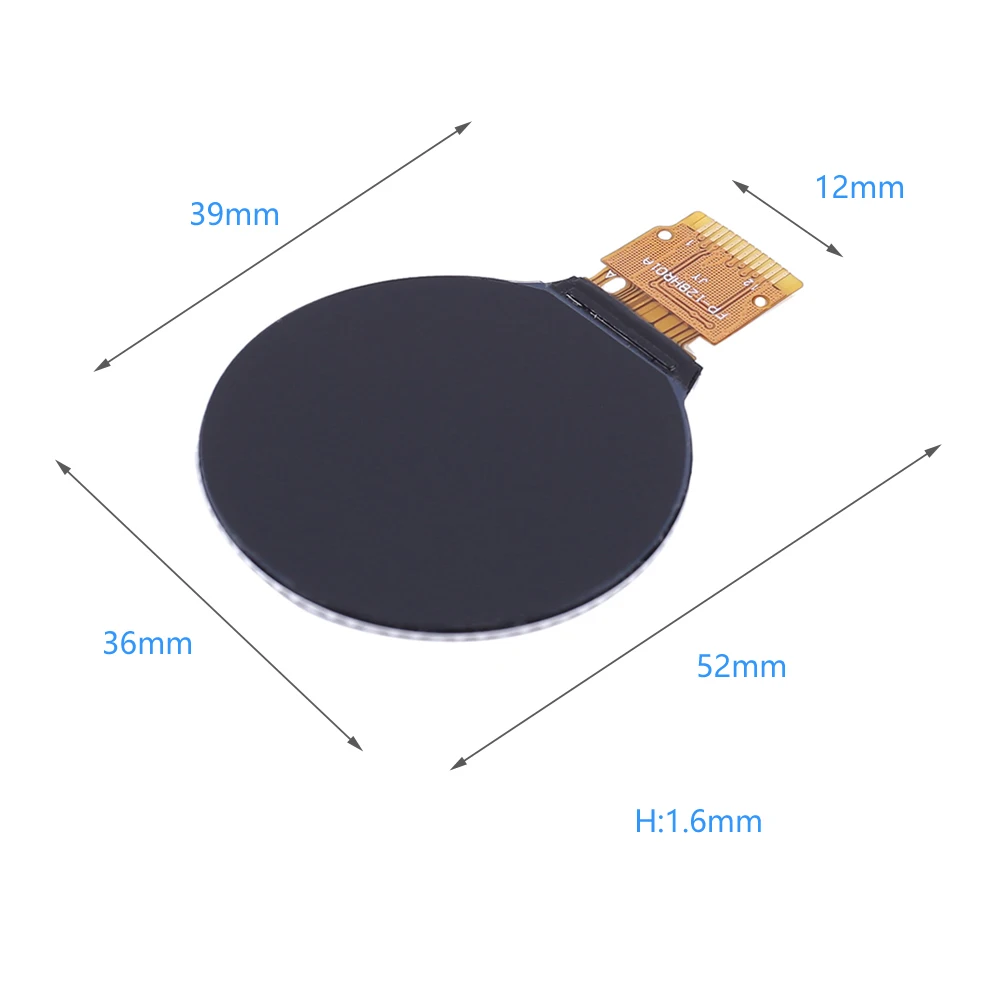 DC 3 V 1 28 дюймов IPS ЖК дисплей Экран дисплея круглый RGB 0 7 мм 12Pin 240*240 GC9A01 драйвер SPI