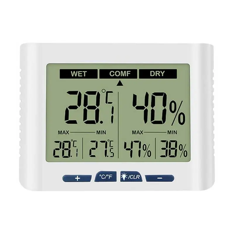 

Цифровой мини-Термометр-Гигрометр с ЖК-дисплеем и подсветкой