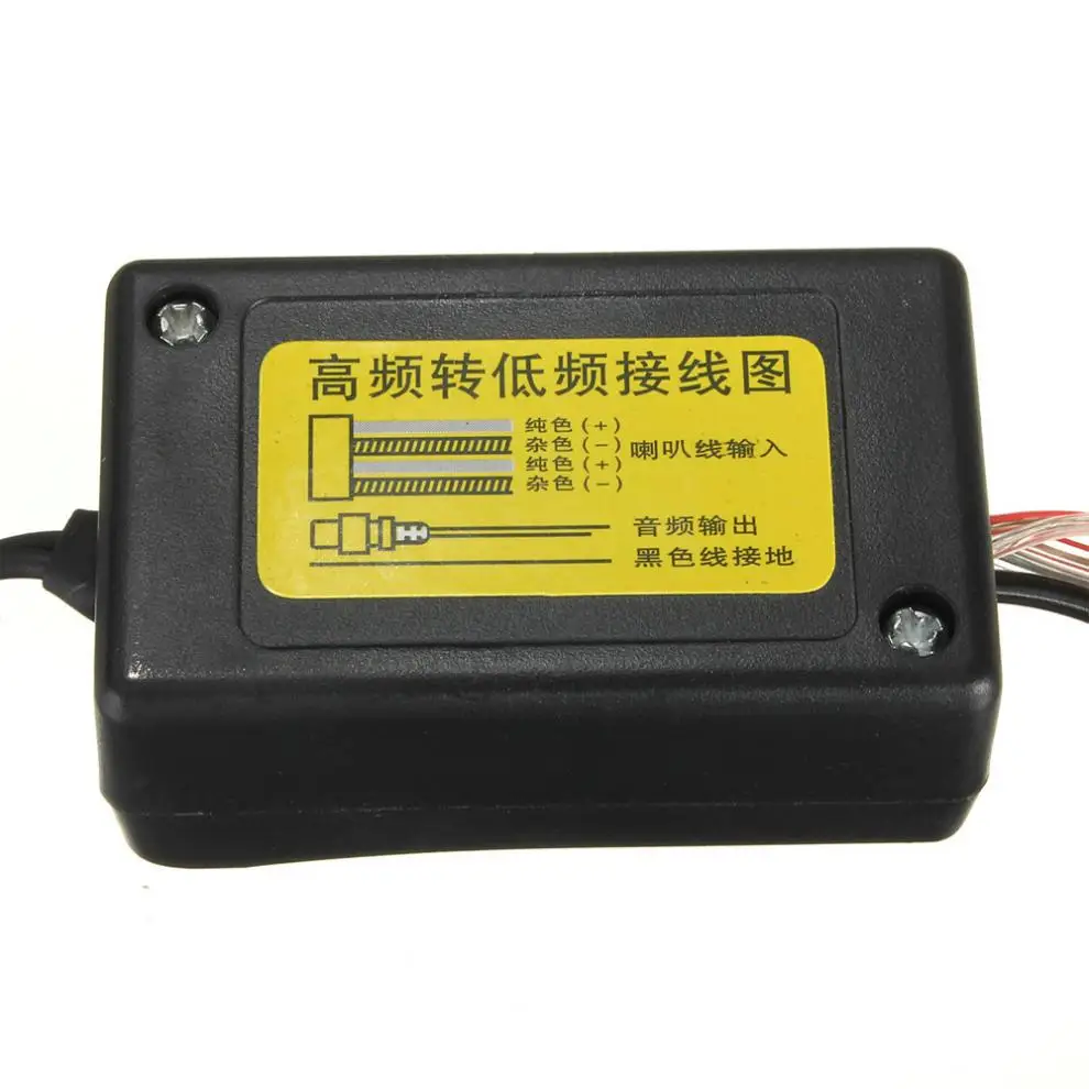 Высококачественный автомобильный преобразователь RCA для динамика адаптер 2