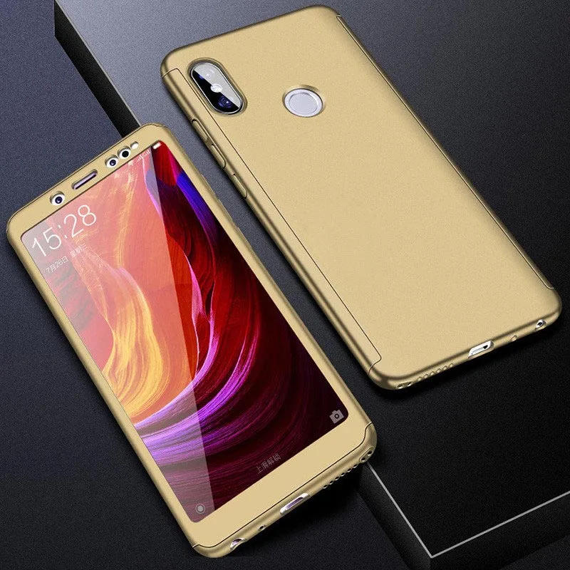 Gold Чехол на 360 градусов для huawei Y6, Жесткий Чехол из поликарбоната для huawei Y7 Prime Y5, чехол для huawei Y9 Y7 Pro, чехол - Цвет: Gold