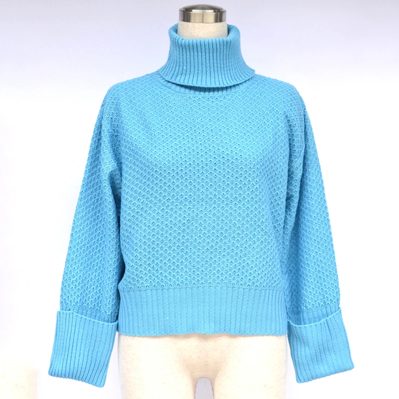 Осенне-зимние пуловеры 2019 вязаные женские свитера с высоким воротом