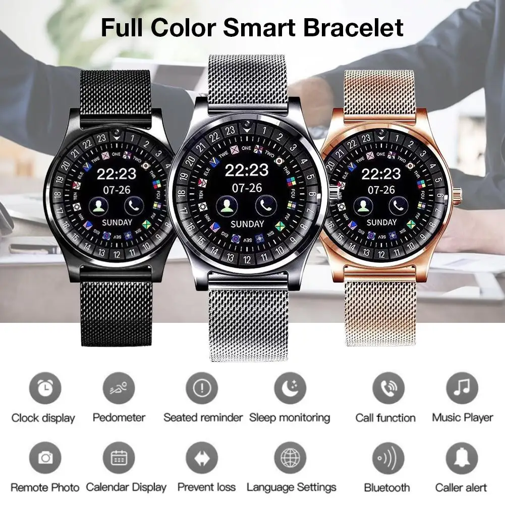 Цветной экран часы Браслет мониторинг сна спортивные на браслете для мужчин и