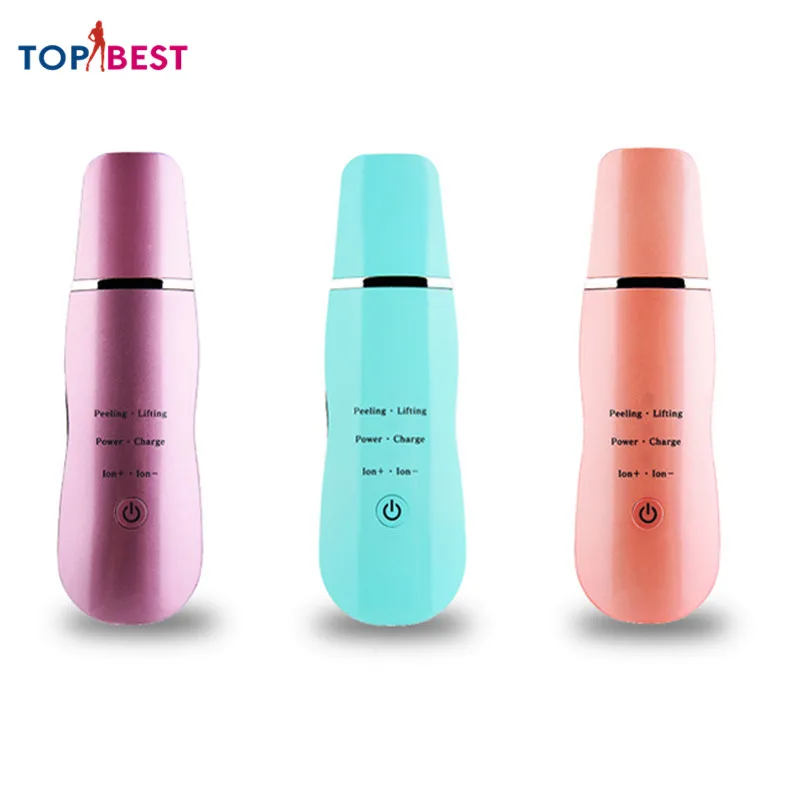 

Ultrasonic Skin Scrubber Deep Face Cleaning Device Vibration Face Spatula For Cavitation Peeling Acne Remover Facial Massager