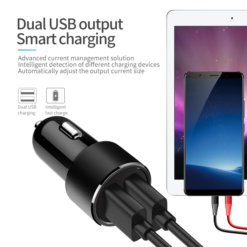 

Korseed USB for car charging, 2 USB ports, phone charger, car charger for usb charger usb accessories usb charger car