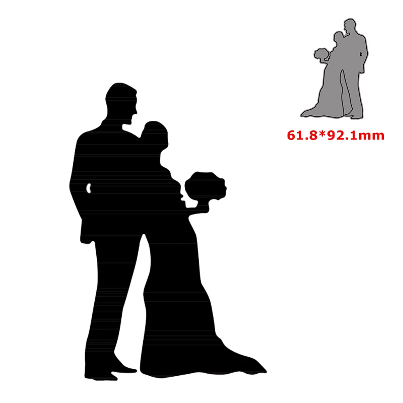 

Metal cutting dies cut die mold bride groom decoration diy Scrapbook paper craft knife mould blade punch stencils dies