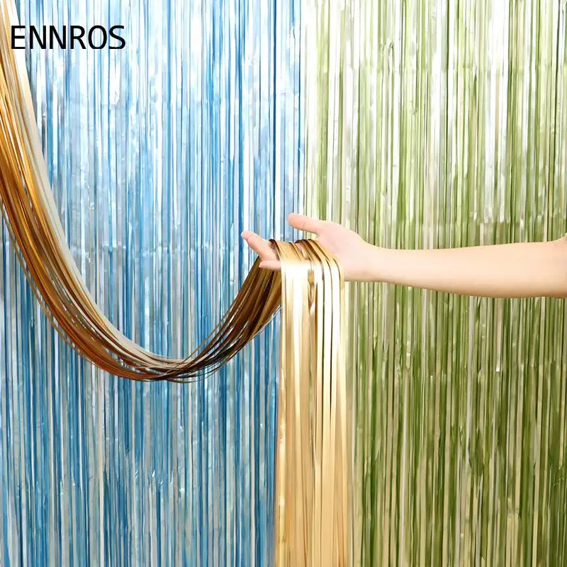 Фольга кисточка Сделай Сам фольга бахрома занавеска с блестками лента гирлянда