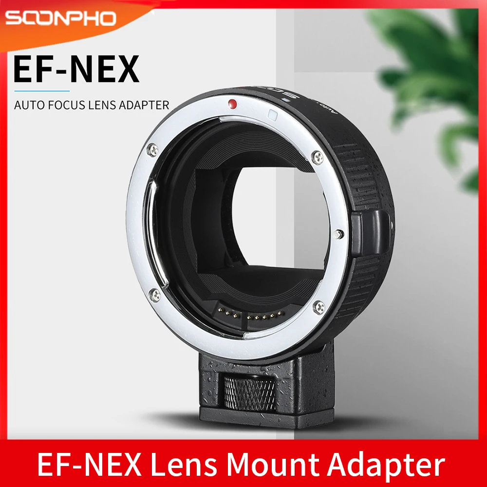 Адаптер для крепления объектива с автофокусом Sony Canon EF фотообъектив E-Mount NEX A7 A7R A7s