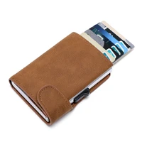 vintage mens genuine leather leather credit card holder small wallet money bag id card case mens mini wallet