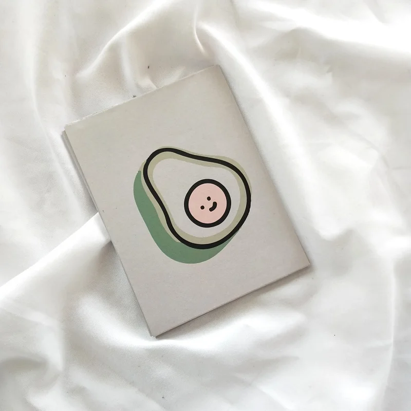 SIXONE 50 листов Ins мультфильм фрукты блокнот Корея авокадо студент Kawaii милый дневник