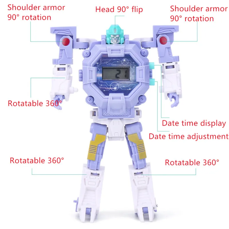 Водонепроницаемые детские часы роботы игрушки для детей подарок на день
