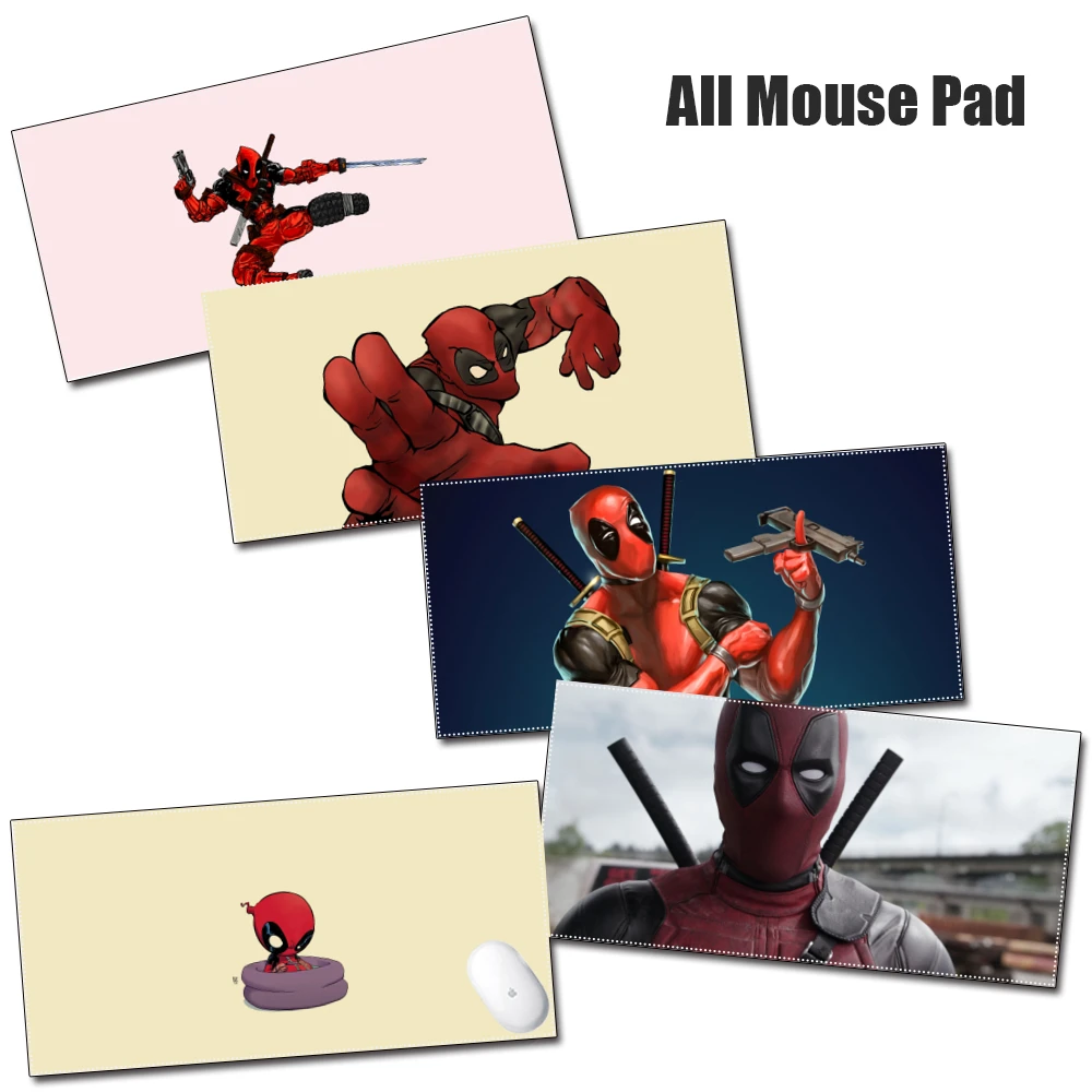 

Большой игровой компьютерный коврик для мыши Disney, геймерские коврики для мыши, Дэдпул, холодный Marvel