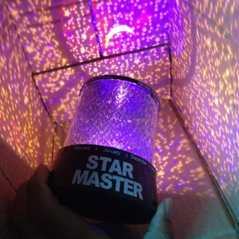 Цветной СВЕТОДИОДНЫЙ Ночник проектор Звездное небо Звезда Луна дети ребенок сон