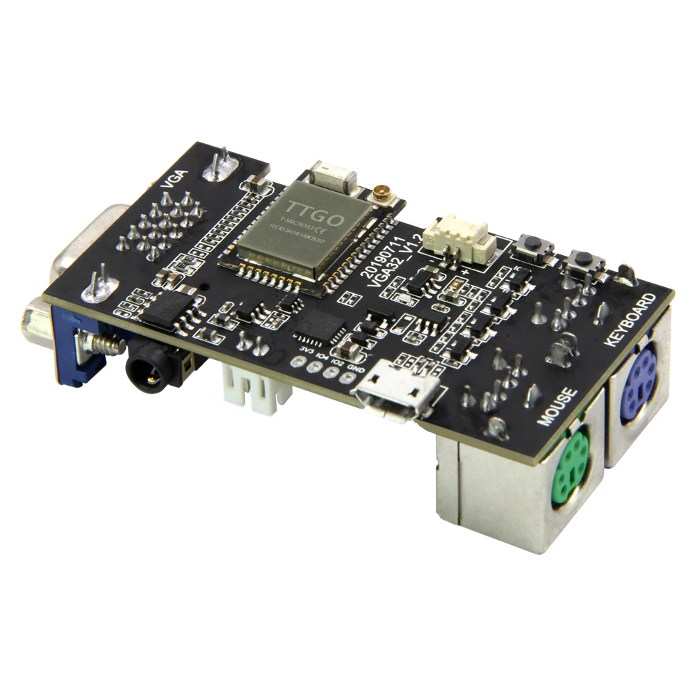 TTGO VGA32 V1.2 контроллер PS/2 мышь и клавиатура графика контроллера Library Game Engine и ANSI/VT терминал для ESP32