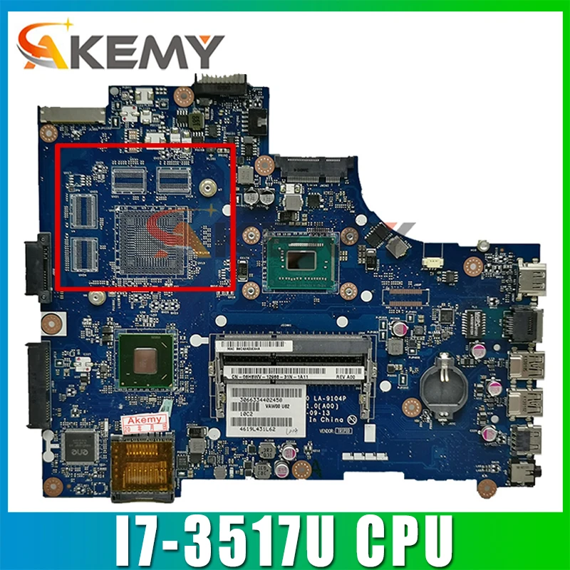 

LA-9104P материнская плата для ноутбука Dell Inspiron 15R 3521 5521 оригинальная материнская плата I7-3517U Процессор GM