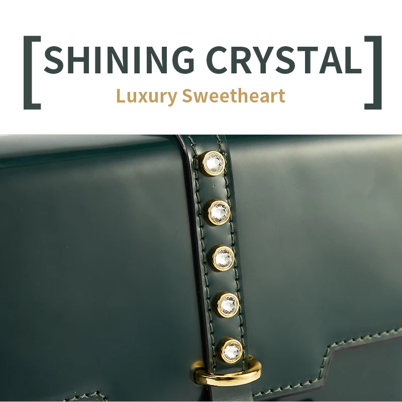 MS. MM винтажная сумка на плечо из натуральной кожи сумки через со стразами для