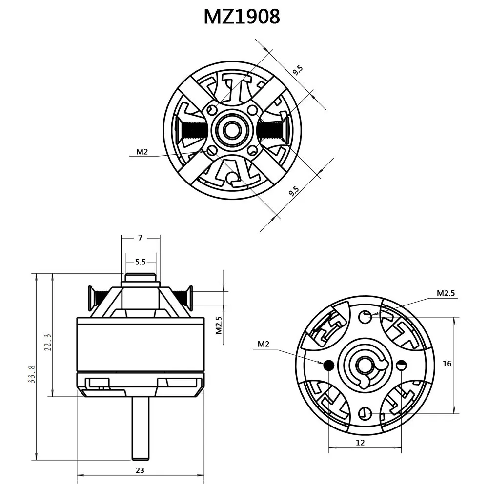 AEORC бесщеточный мотор mzкарты 3 0 кв мм вал с внешним ротором для радиоуправляемых