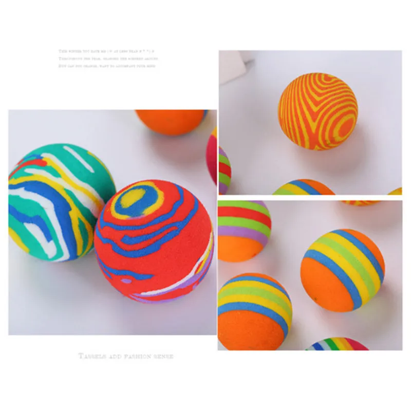 5 шт./1 шт. кошка шарик-игрушка для питомцев Радуга Весна тюремная клетка мышь