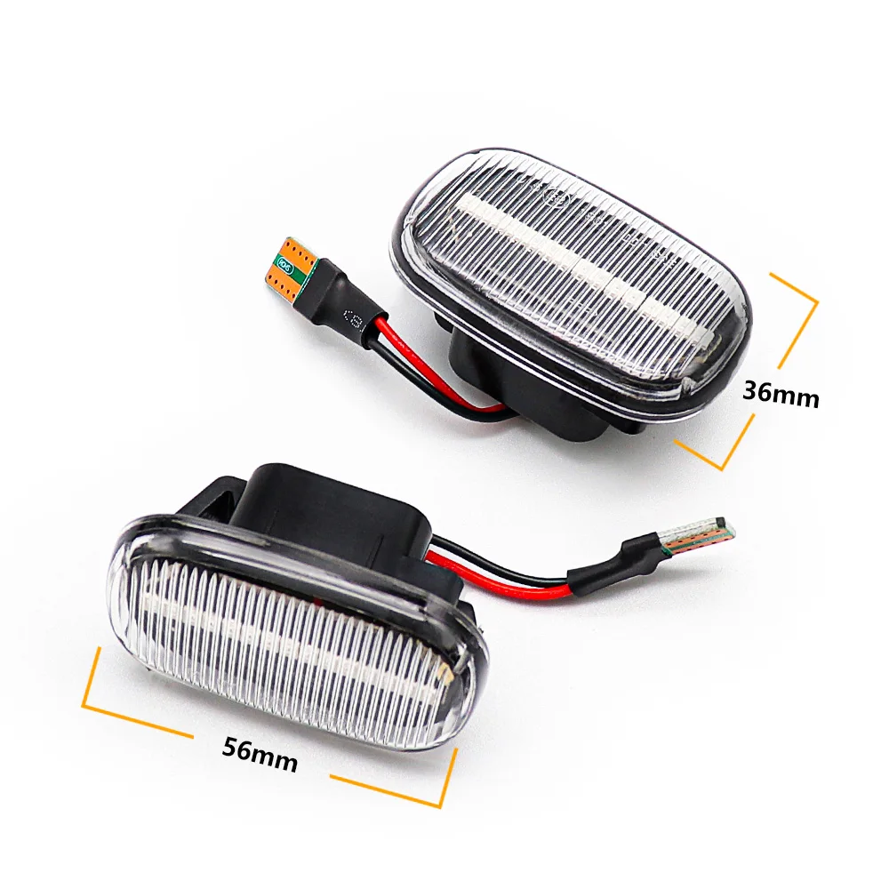 Светодиодный динамический Авто Боковой габаритный фонарь поворота светильник