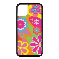 flower power silicone pctpu phone case for iphone 13 7 8 plus x xs max for apple phone xr 11 12 mini pro hard cover fundas 2021