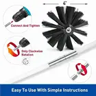 Гибкие стержни с щеткой, очиститель дымохода, подметание, очистка каминов, очиститель стен, Ротационные внутренние аксессуары Brus C7U7