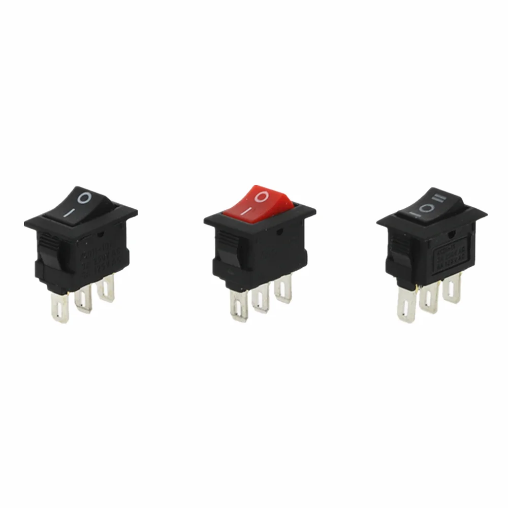 Кнопочный переключатель 10x15 мм SPST 3Pin 3A 250V KCD11 10 шт. кнопочный ВКЛ./ВЫКЛ./ВЫКЛ. * 15