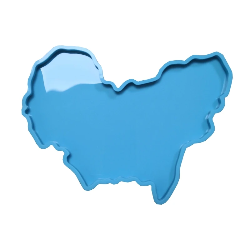 

Map Casting Silicone Mould DIY Crafts Plaster Soap Aromatherapy Wax Making Tool Epoxy Resin Mold