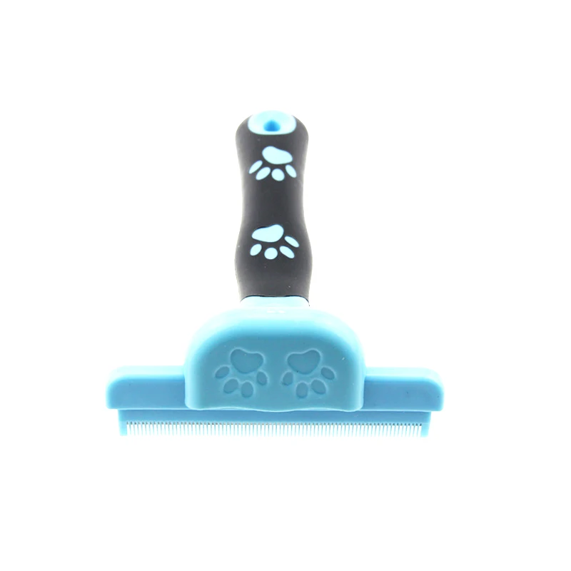 Черный NEW Pet Dog Cat Hair Removal Brush Comb Furmins Pet Grooming Tools Hair Shedding Trimmer Comb for Dogs Cats - Цвет: Черный