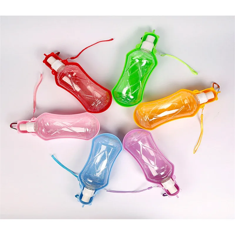 Переносная бутылка для воды домашних животных поилка питьевой путешествий и