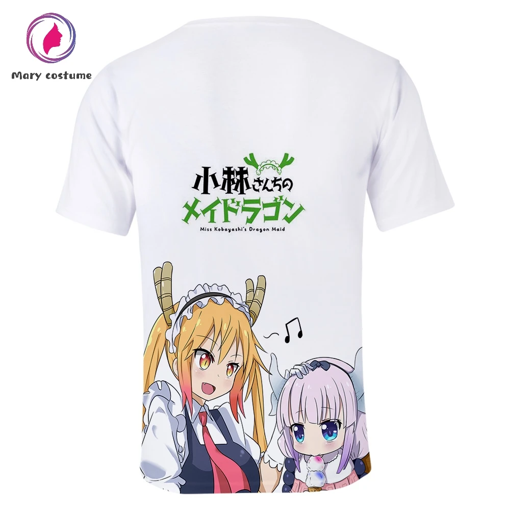 Футболка Miss Kobayashi's Dragon Maid мужская летняя футболка из 3D полиэстера с короткими