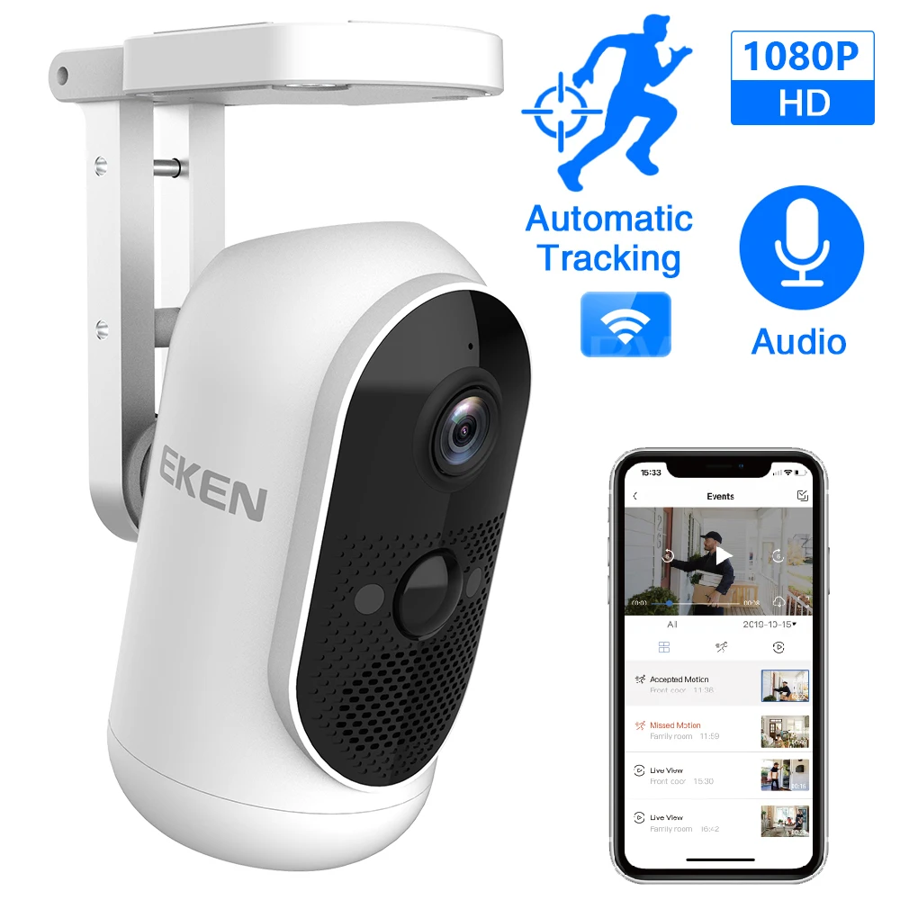 Мини видеокамера EKEN ARGUS Full HD 1080P Wi Fi ночное видение|Видеокамеры 360 °| |