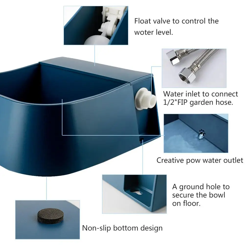 Миска для воды питомца собаки авто заполнение питьевой лук открытый кошек собак
