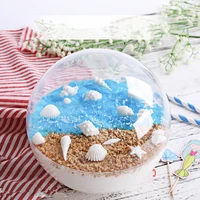 50pcs high quality transparent round mousse ball cake packaging box candy box christmas party favors diy decoration dessert cup