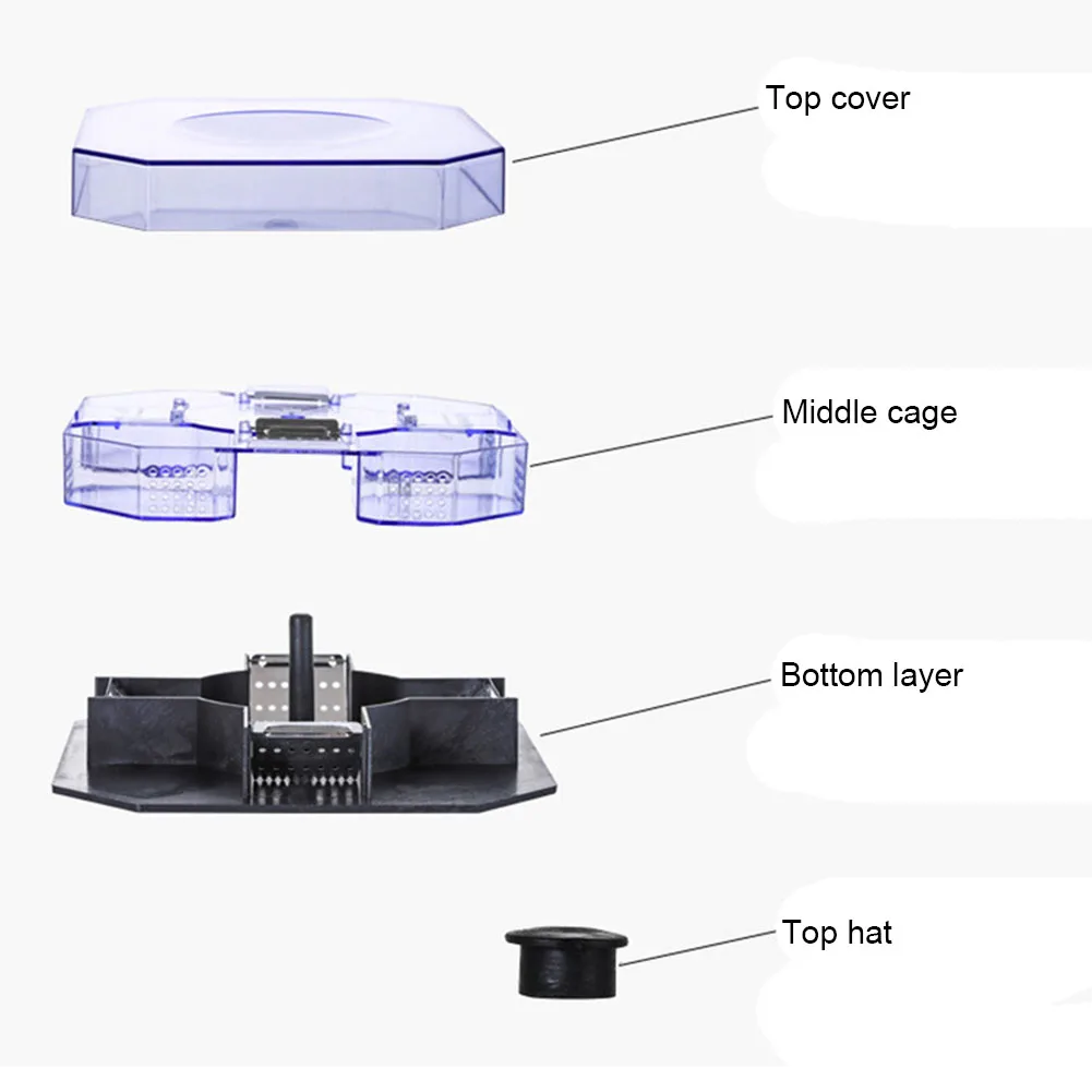 

Cockroach Traps Box Reusable Cockroach Bug Roach Catcher Practical Cockroach Killer Bait Traps Pesticide Kitchen Utensils