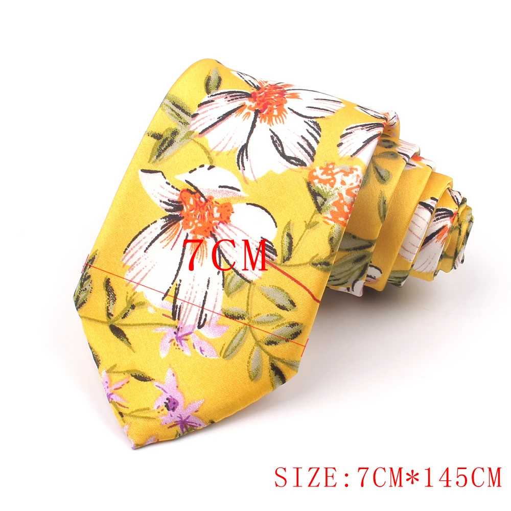 New Chiffon Floral Ties Printed Mens Spring Summer Slim Neck Tie For Men Women Fashion Skinny Necktie Wedding Party | Аксессуары для