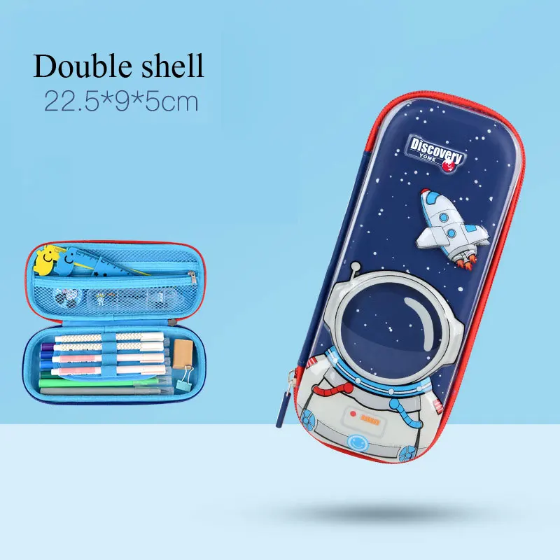 

Larger Capacity 3D Space Pencil Case EVA Pen Pouch Stationery Box Anti-Shock for School Students Girls Kids Stationary Gifts