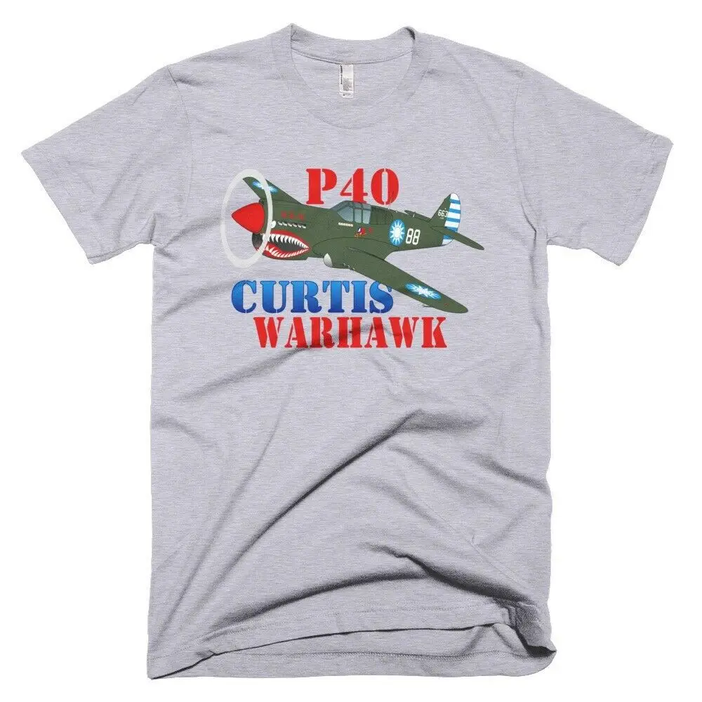 Футболка Curtis P 40 Warhawk aircraft Персонализированная с N #|Мужские футболки| |