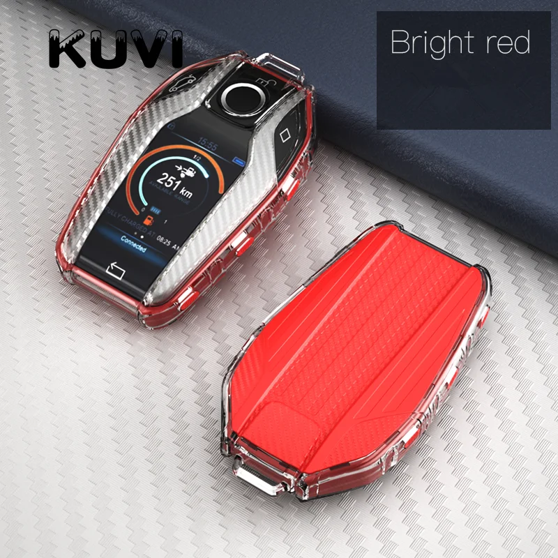 Чехол для ключей из ТПУ карбоновый чехол BMW 5 7 серии G11 G12 G30 G31 G32 i8 I12 I15 G01 X3 G02 X4 G05 X5 G07