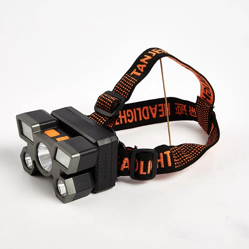 

Powerful LED Sensor Headlamp Strong Light Bright Head-Mounted Flashlight USB Rechargeable Torch Waterproof for Outdoor Hiking