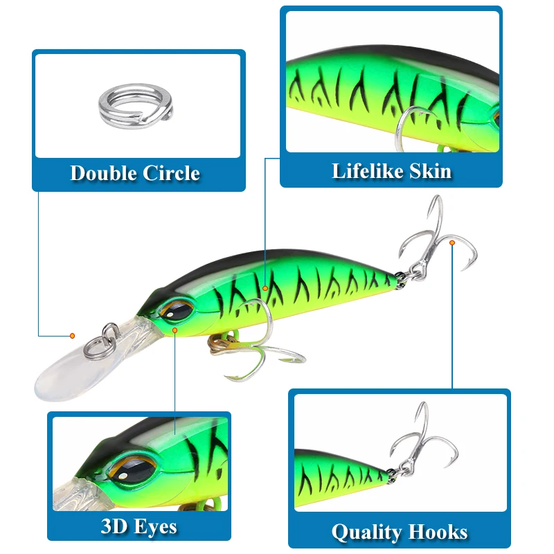 Плавающий Гольян рыболовные приманки Воблеры 100 мм искусственная жесткая