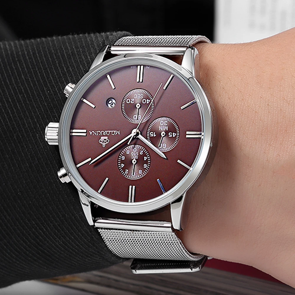 ORKINA новинка мужские часы с нержавеющей сталью специальный подарок лучший бренд