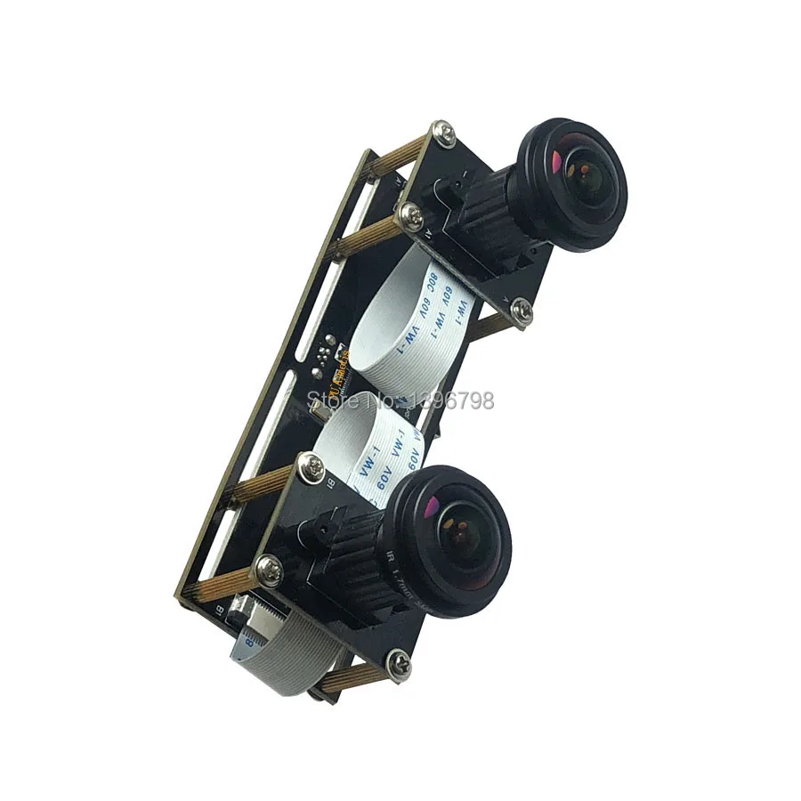 HD 1080P рыбий глаз широкоугольная Гибкая синхронизация стерео веб камера с двойным