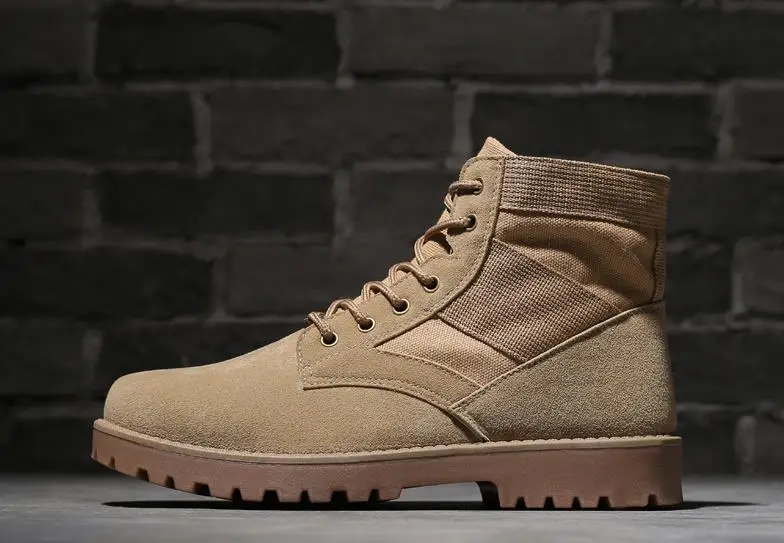 Осень зима мужские ботинки Martin с высоким берцем армейские работы