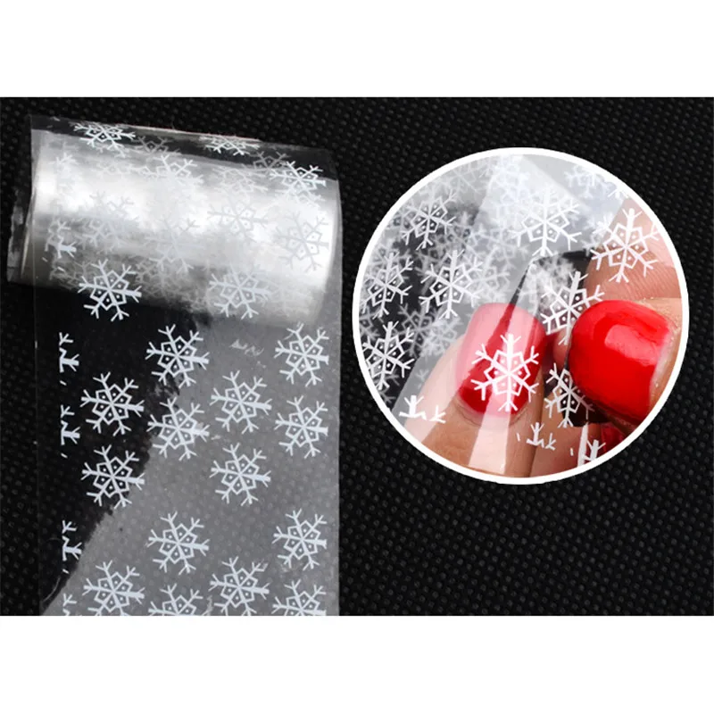 Высокое качество дизайн ногтей Рождественская Снежинка наклейка для маникюра